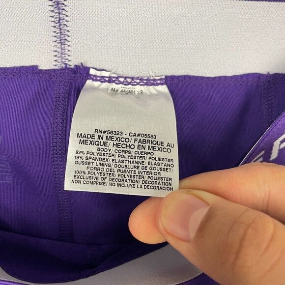 NIKE Dri Fit Pro Base Layer Womans Capri Athletic Medium Purple - Picture 8 of 10
